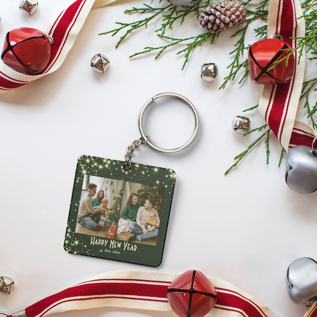 Personalized Christmas Family Photos Keychain (Creator Uploaded)