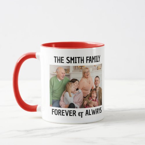 Personalized Christmas Familys Member Photo Xmas Mug