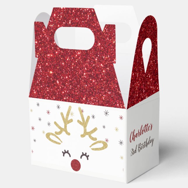 Personalized Christmas Favor Boxes (Opened)