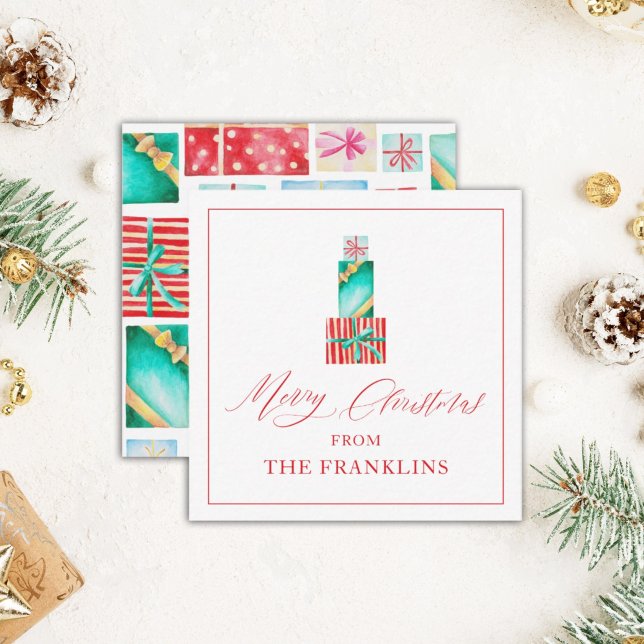 Personalized Christmas Festive Gift Enclosure Card (Creator Uploaded)