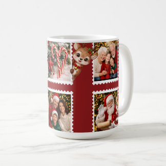 Personalized Christmas Flat Holiday Coffee Mug