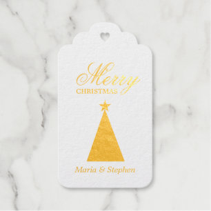 Personalized Christmas Foil Gift Tags
