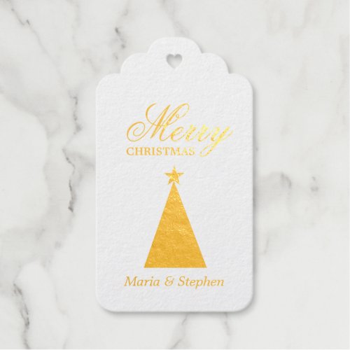 Personalized Christmas Foil Gift Tags