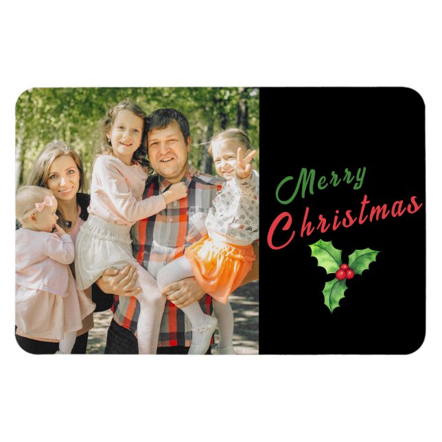 Personalized Christmas Fridge Magnet Holiday Gift (Horizontal)