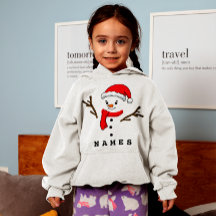 Personalized Christmas Funny Snowman Kid Girl