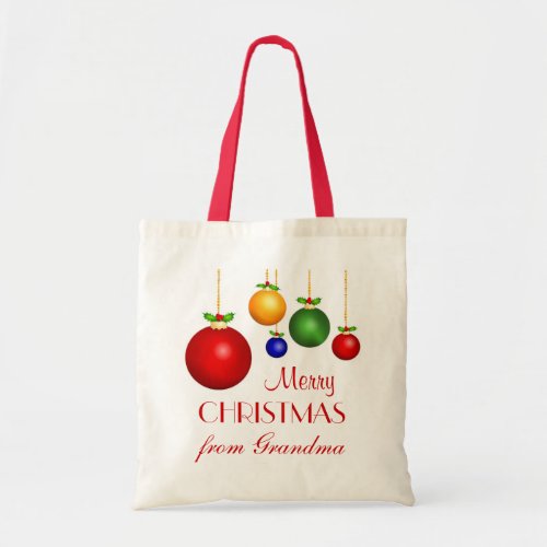 Personalized Christmas Gift Bag _ Red