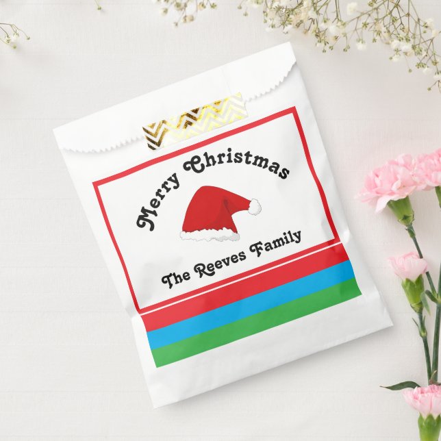 Personalized Christmas Gift Bags Holiday Treat Bag (Sealed)