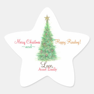 Personalized Christmas gift bookplate 