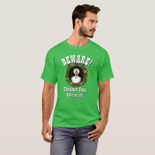 Personalized Christmas Gift CHRISTMAS GOOSE T-Shirt