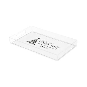 Personalized Christmas Gift Custom Modern T-Shirt Acrylic Tray