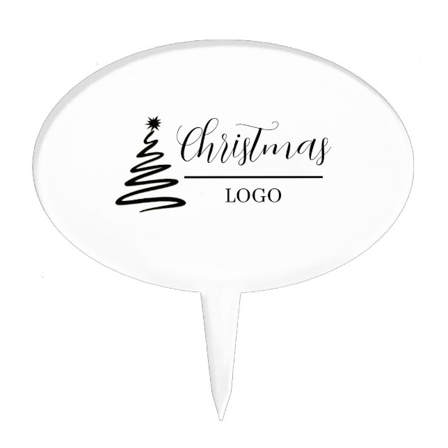 Personalized Christmas Gift Custom Modern T-Shirt Cake Topper (Front)