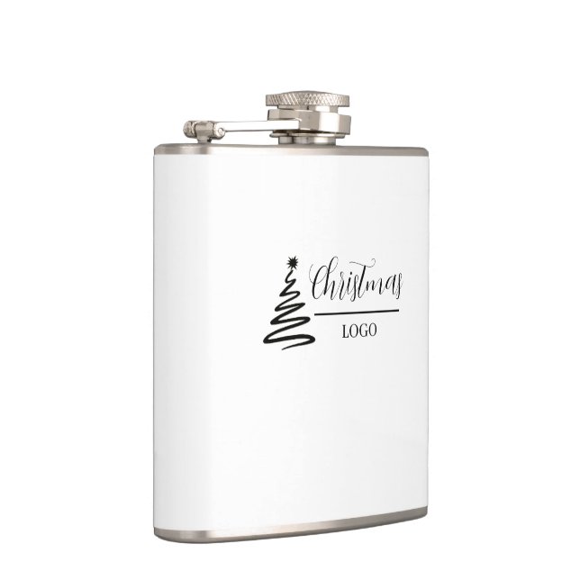 Personalized Christmas Gift Custom Modern T-Shirt Flask (Right)