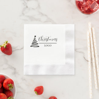 Personalized Christmas Gift Custom Modern T-Shirt Napkins