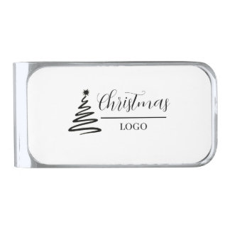 Personalized Christmas Gift Custom Modern T-Shirt Silver Finish Money Clip