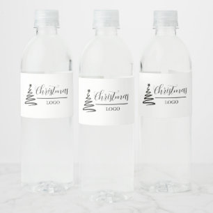 Personalized Christmas Gift Custom Modern T-Shirt Water Bottle Label