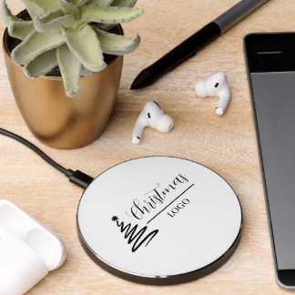Personalized Christmas Gift Custom Modern T-Shirt Wireless Charger
