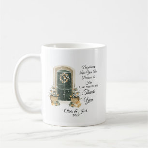 Personalized Christmas gift for Neighbor - custom Coffee Mug