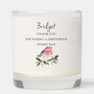 Personalized Christmas Gift for Nurse Scented Candle