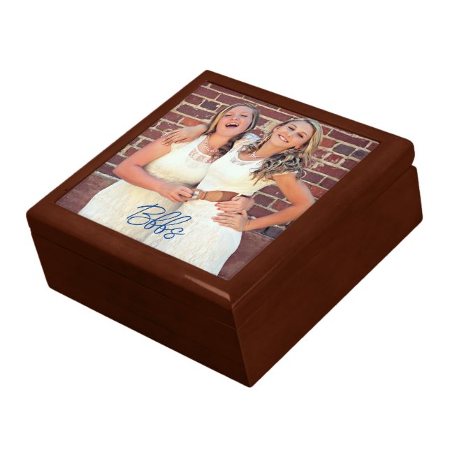 Personalized Christmas Gift Jewelry Box, Retro Box (Side)