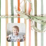 Personalized Christmas Gift Photo Name Identifier Square Sticker<br><div class="desc">Make your presents and gifts super easy to find with our fun custom photo and name gift identifier sticker. Place this sticker on your gifts to easily identify who the gift is for. Our design features a single photo layout to display a photo and the name of the gift recipient....</div>