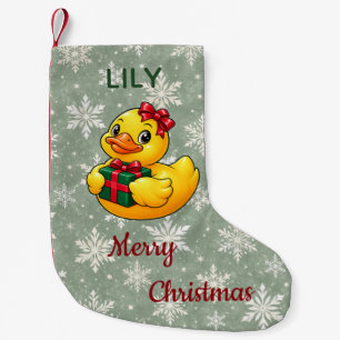 Personalized Christmas Gift Rubber Duck Small Christmas Stocking