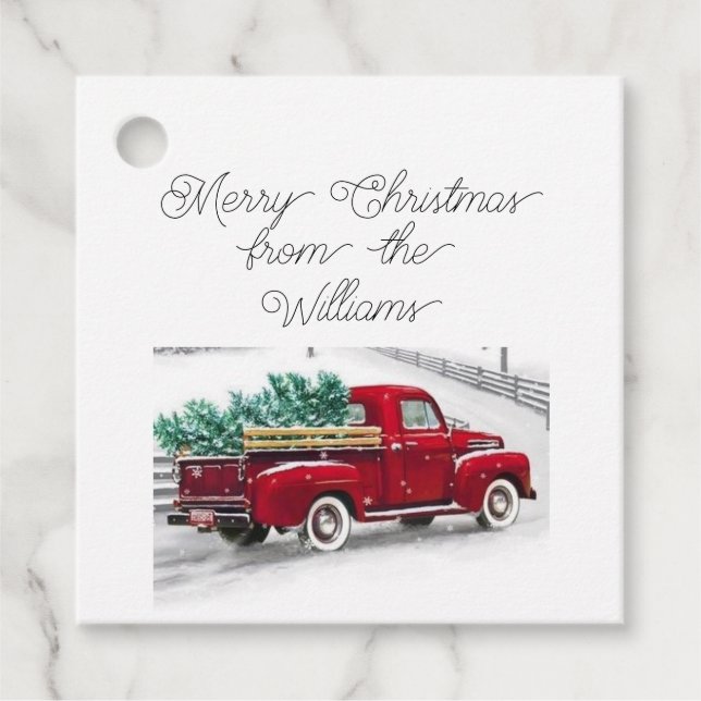 Personalized Christmas gift tag (Front)