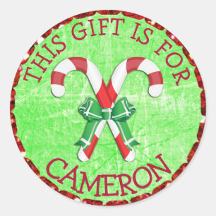 Personalized Christmas Gift Tag Holiday Stickers