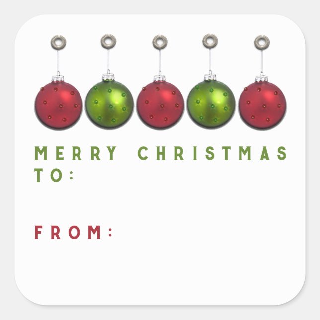 Personalized Christmas Gift Tags (Front)