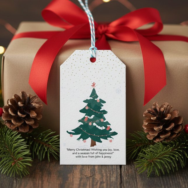 "Personalized Christmas Gift Tags - Customizable (Creator Uploaded)