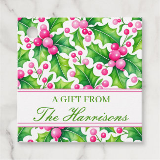 Personalized Christmas Gift Tags, Holiday gift tag