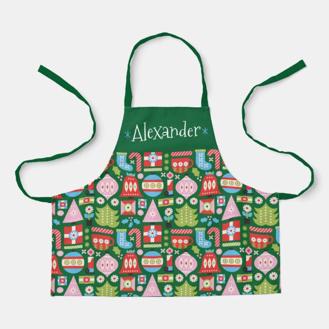Personalized Christmas Gifts All-Over Print Apron (Front)