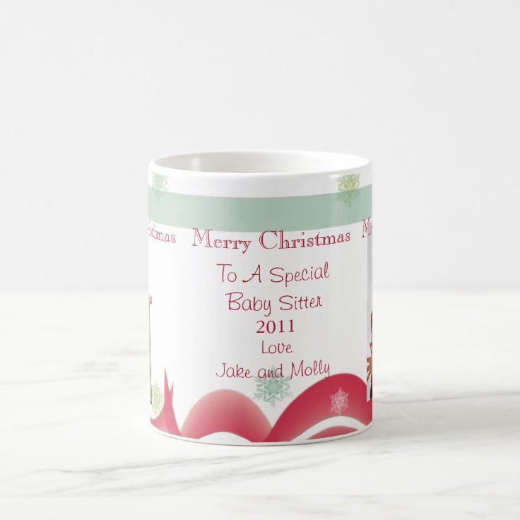 Personalized Christmas Gifts Babysitter Photo Mugs Zazzle