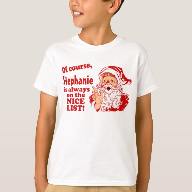 Personalized Christmas Gifts T-Shirt (Front)