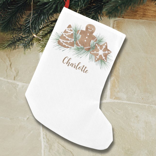 Personalized Christmas Gingerbread  Small Christmas Stocking (Creator Uploaded)