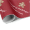 Personalized Christmas gingerbread wrapping paper