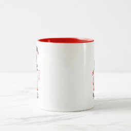 Personalized Christmas Gnome Two-Tone Coffee Mug | Zazzle