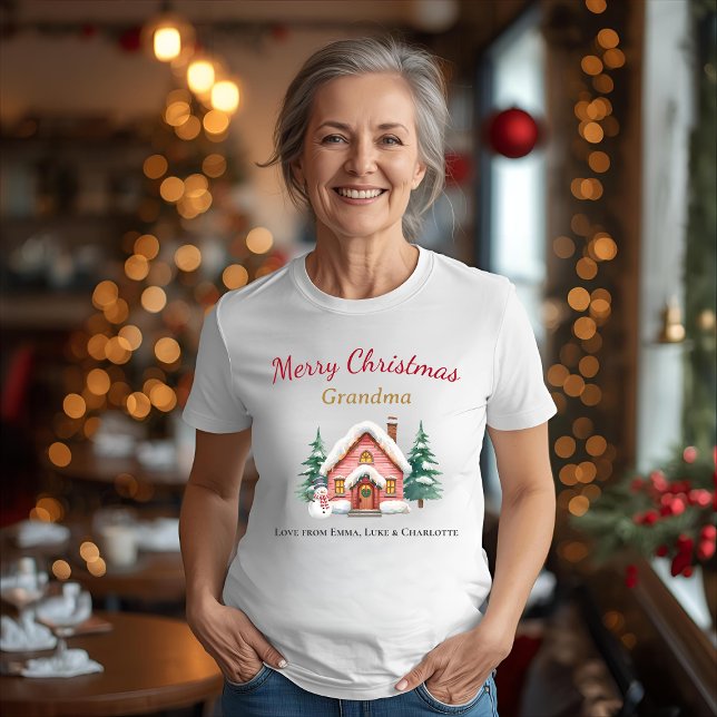 Personalized Christmas Grandma Shirt Gift (Creator Uploaded)
