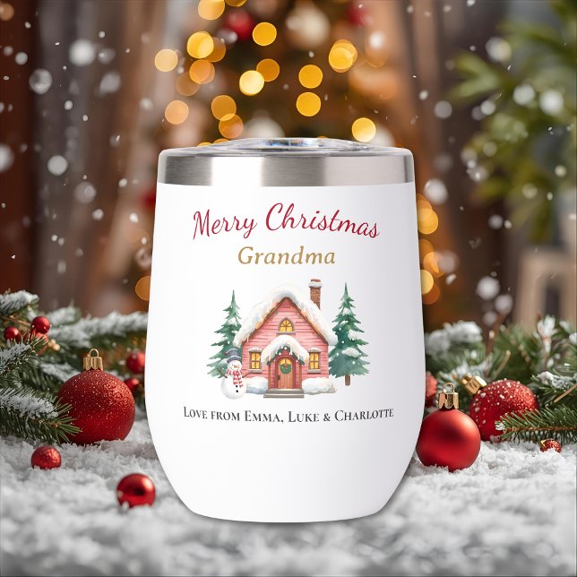 Personalized Christmas Grandma Tumbler Gift (Creator Uploaded)