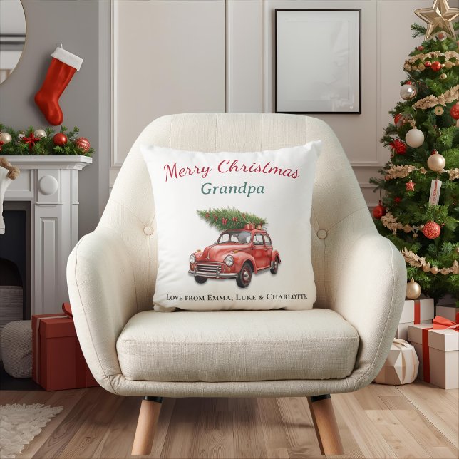 Personalized Christmas Grandpa Pillow Gift (Creator Uploaded)