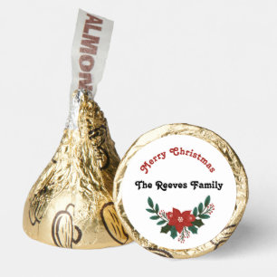 Personalized Christmas Greeting and Name Hershey®'s Kisses®