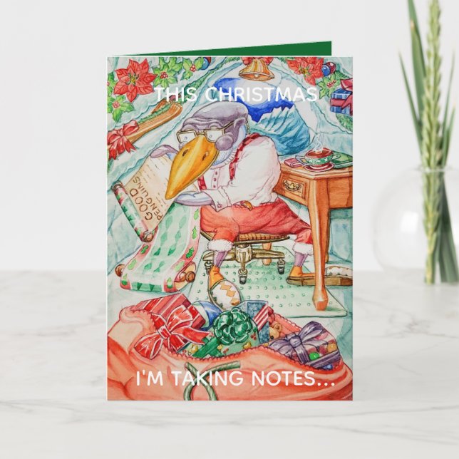 Personalized Christmas Greeting Card for Good Kids (Front)