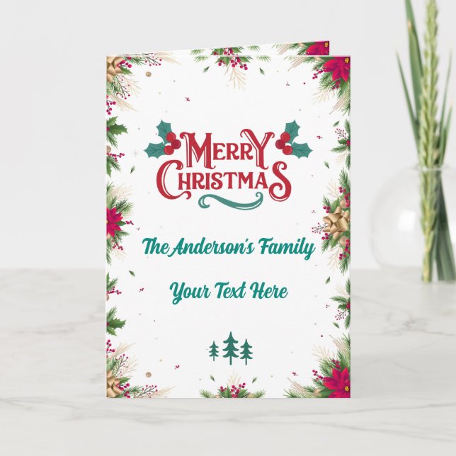 Personalized Christmas Greeting Cards (Front)