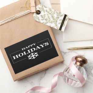 Personalized Christmas Happy Holiday Custom Gift  Rectangular Sticker