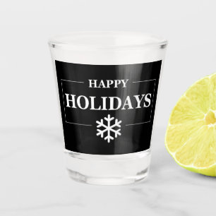 Personalized Christmas Happy Holiday Custom Gift Shot Glass
