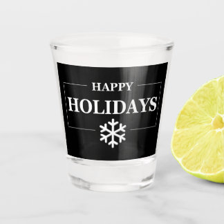 Personalized Christmas Happy Holiday Custom Gift  Shot Glass