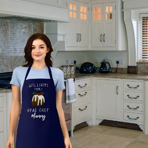 Personalized Christmas Head Chef Apron