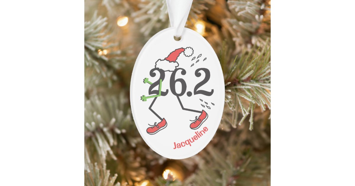 Marathon Ornament Personalized 26.2 Ornament Christmas 2023 Gift