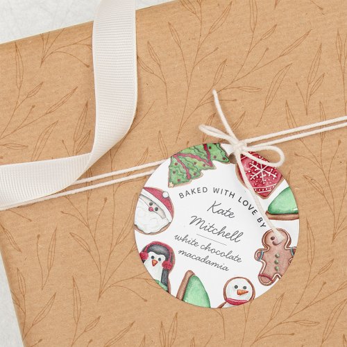 Personalized Christmas Holiday Cookie Baking Favor Tags