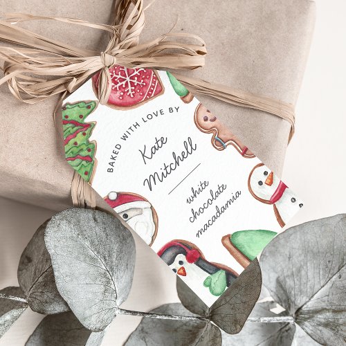 Personalized Christmas Holiday Cookie Baking Gift Tags