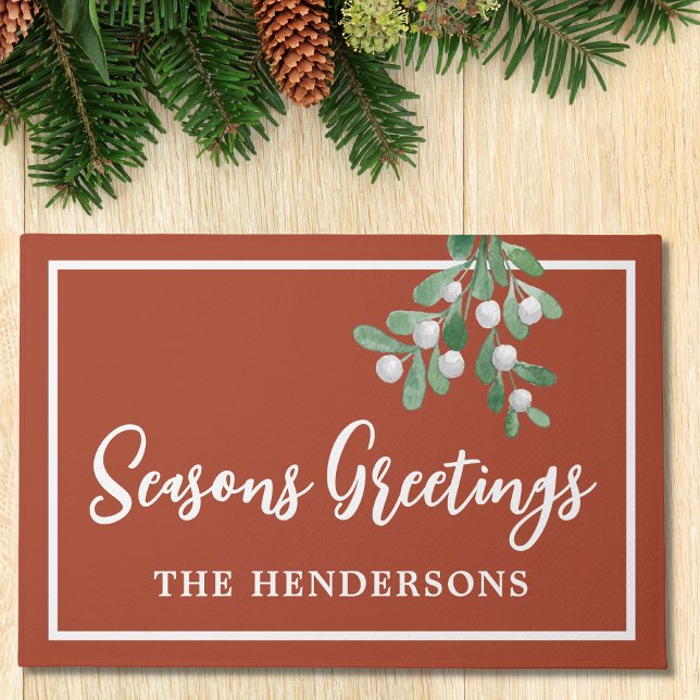 Personalized Christmas Holiday Doormat (Creator Uploaded)